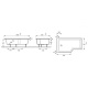 Photo Jacob Delafon Bain-Douche Neo 160x90 E6D000R-00 R