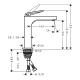 Photo Axor Citterio 39024340 grinding black chrome sink mixer