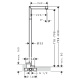 Photo Floor pour for bath Axor Uno 45412820 grinded nickel