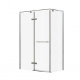 Photo Roca Acropolis door left with side panel 140h70 ZRU9307882 glossy chrome, glass transparent
