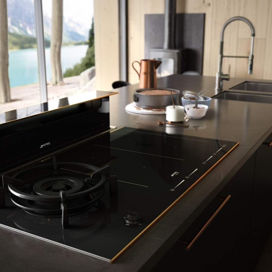 Photo Smeg PM6912WLDR hob
