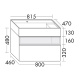 Photo Burgbad Yumo sink 81 SFMX082 F3194 C0001*1 gray glossy