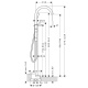 Photo Floor bath mixer Axor One 48440000 with shower set