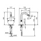 Photo Mixer for bidet Fantini Venezia 29 P5 N462SWF gray