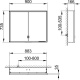 Photo Closet mirrored Keuco Royal Lumos 90 14304171304 with backlit anodized silver/white glass