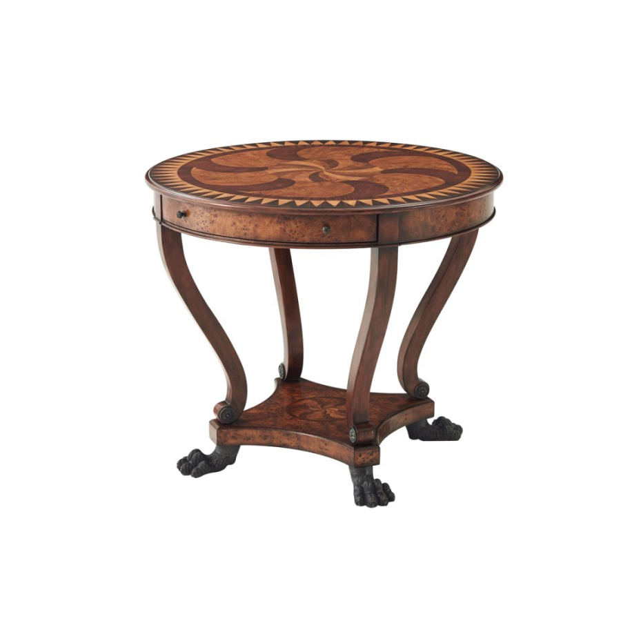 Photo Swirling Teardrops Side Table