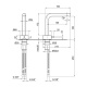 Photo Fantini sink mixer AF/21 27 93 A004WF steel