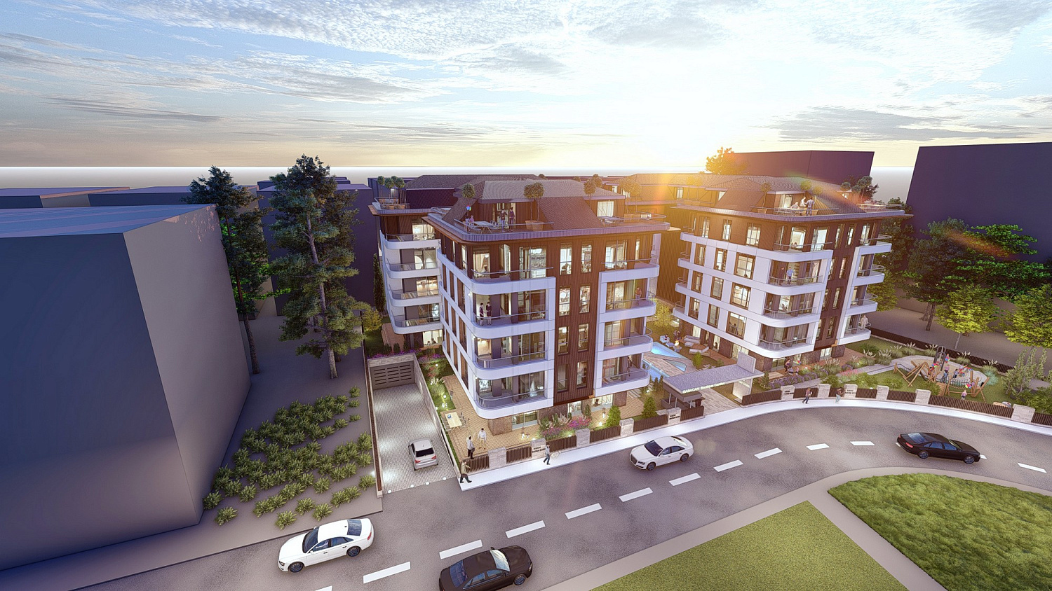 Boutique complex with chamber atmosphere