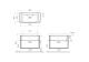Photo Tumb with sink Vitra Sento 100 60826 white glossy