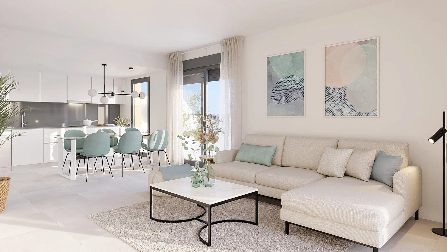 Apartment in new building Energy efficient houses overlooking the golf course in Mijas
