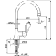 Photo Cisal Cherie CH0005347E rose gold sink mixer