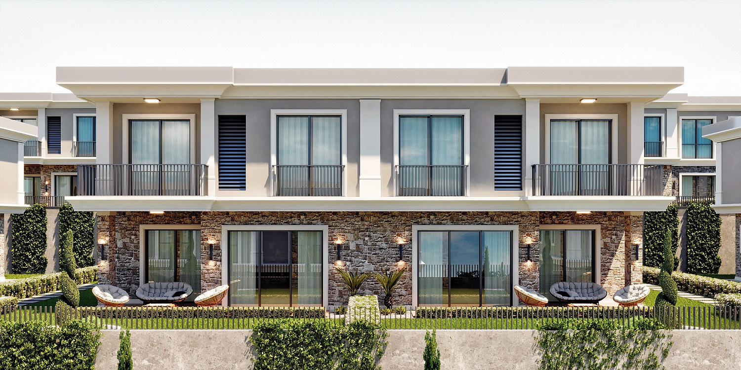Private complex of villas with their own gardens
