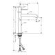 Photo Sink mixer Axor Uno 38032820 grinded nickel