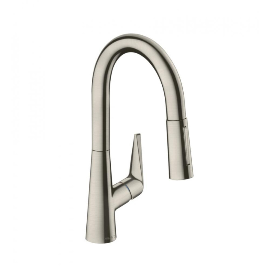 Photo Kitchen mixer hansgrohe Talis M51 73850800 with exhaust shower, steel