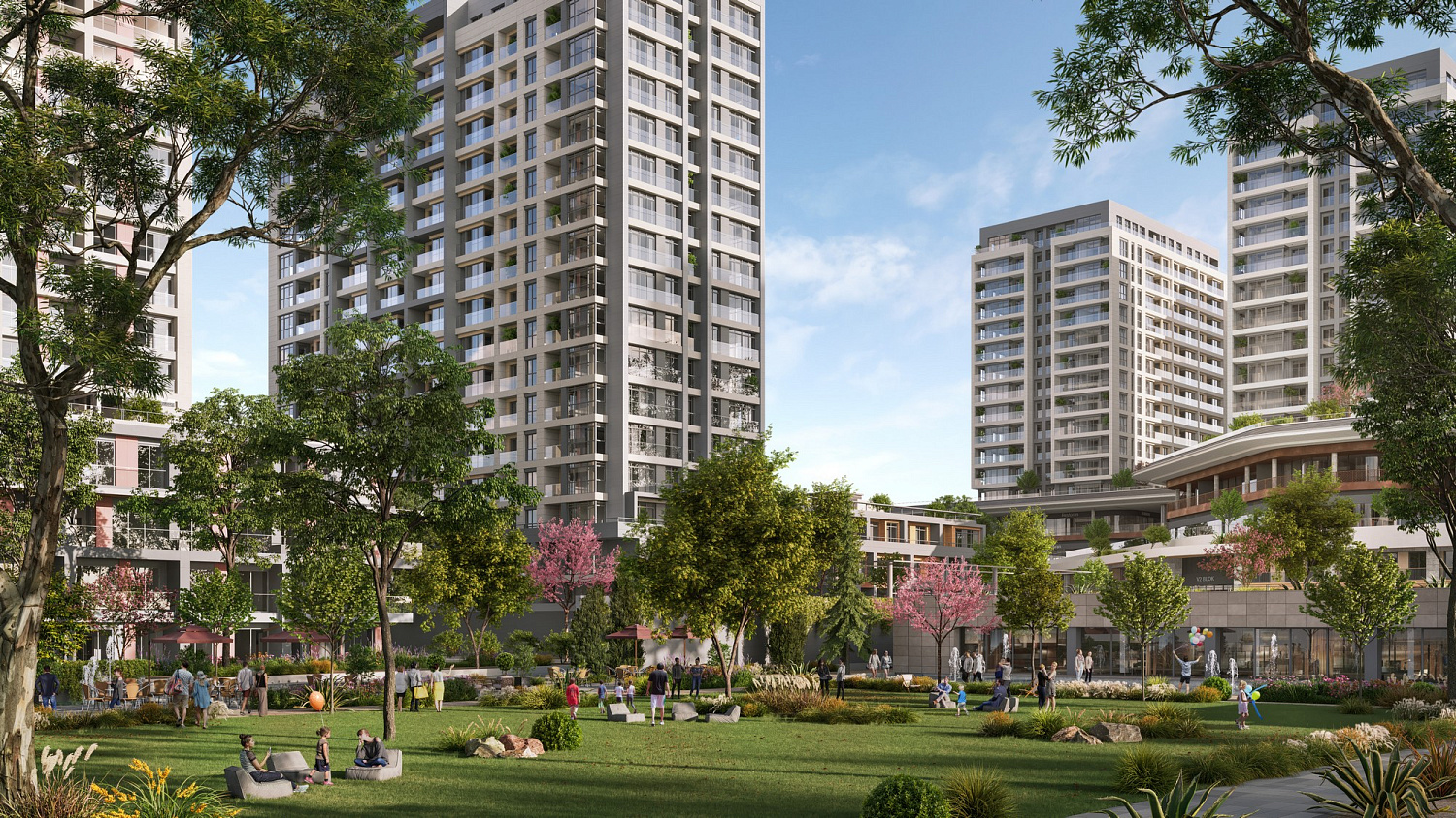 Residential project by the sea with a variety of housing formats