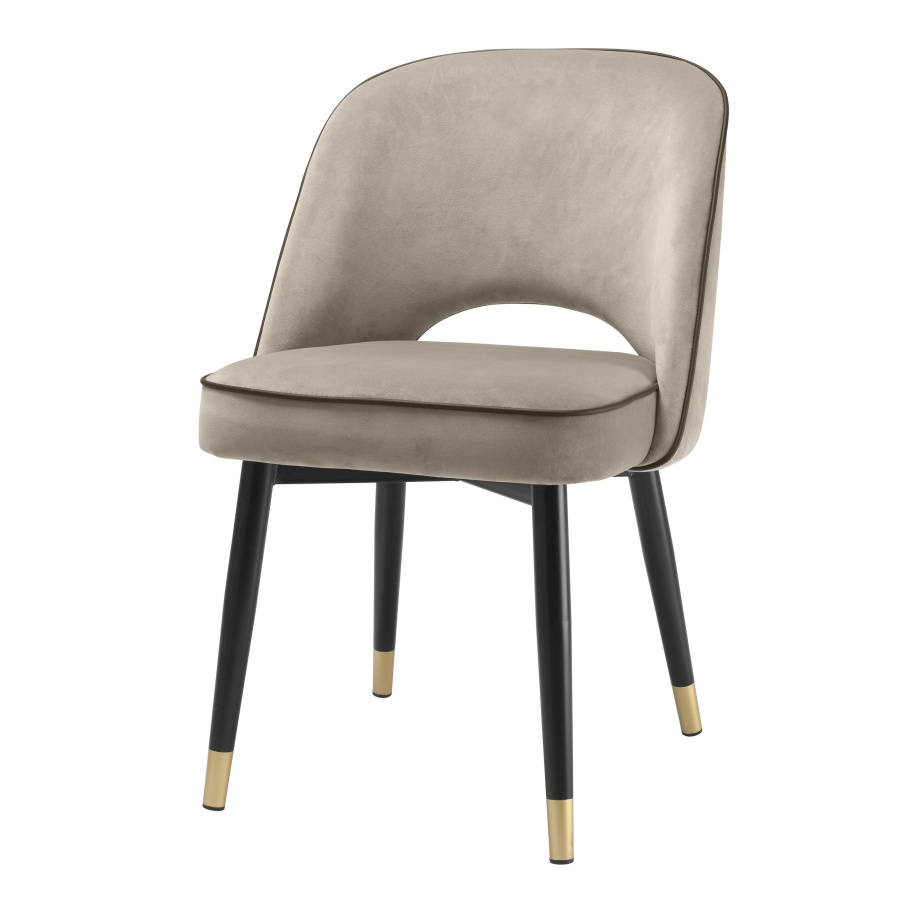 Photo A set of two Cliff dining chairs (gray-beige)