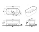 Photo Acrylic bath Vitra Geo 170x80 65370006000