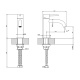 Photo Gessi sink mixer 316 54002#726 bronze