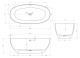 Photo Abber Stein artificial stone bath 160x75 AS9624-1.6 white matte