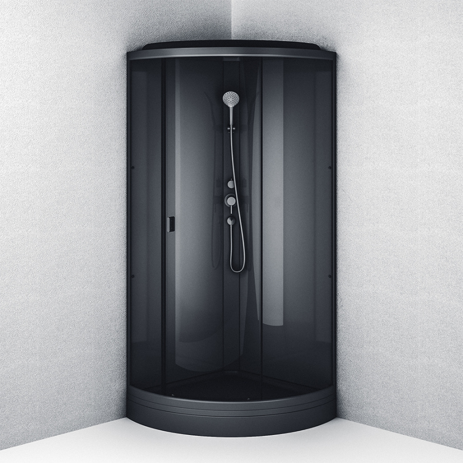 Photo Shower cabin 90x90 AM.PM Gem W90C-401-090BT, without hydromassage