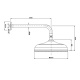 Photo Nicolazzi Doccia 5704SE30 steel top shower
