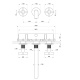 Photo Gessi Inciso sink mixer 58192#299 black matte