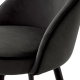 Photo Set of two Roche half-bar chairs (dark grey)