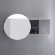 Photo Burgbad Coco 120 SPIK120 L F2841 left gray matte