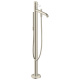 Photo Floor bath mixer Axor Uno 38442820 with shower set polished nickel
