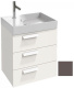 Photo Sink cabinet 60 cm Jacob Delafon Rythmik EB1307-G80 light brown varnish