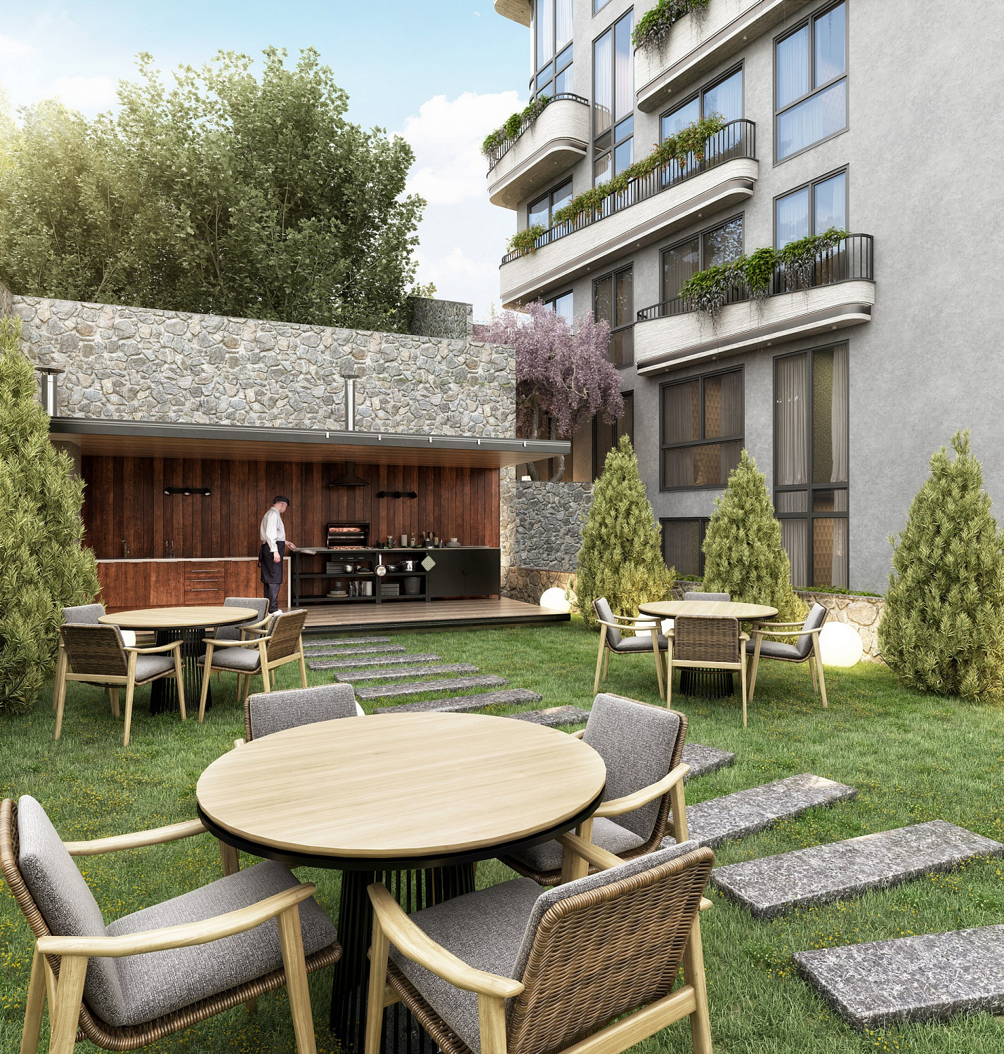 Cozy residential complex in the green zone