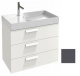 Photo Tumple under the sink 80x63 cm Jacob Delafon Rythmik EB1308-442 gray anthracite