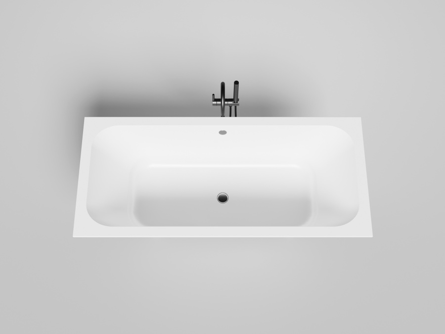 Photo Bath of artificial stone Salini Orlanda Axis 170x75 103213GF painting by RAL completely
