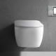 Photo Antonio Lupi Komodo KOMODO1 suspended toilet with white seat cover
