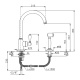 Photo Kitchen mixer Nicolazzi Cucina 3456WSCR75C