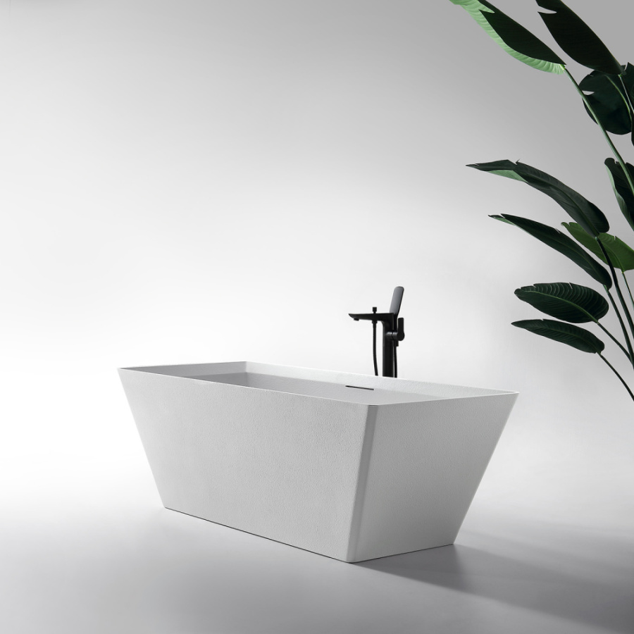 Photo Bath made of artificial stone Abber Berlin 170x75 AM9912 white