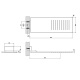 Photo Top shower Gessi Rettangolo 33095#239 steel