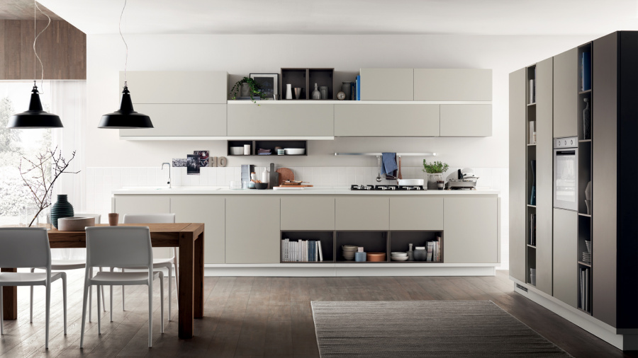 Photo Scavolini Foodshelf Corner 360 by 240 cm