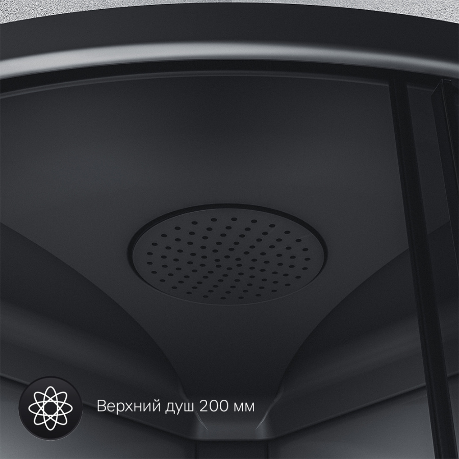 Photo Shower cabin 90x90 AM.PM Gem W90C-401-090BT, without hydromassage