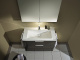 Photo Burgbad Eqio sink cabinet 95 SEYQ093F2010C001*1 gray glossy