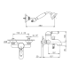 Photo Bath mixer Nicolazzi El Capitan 3401GO75 gold