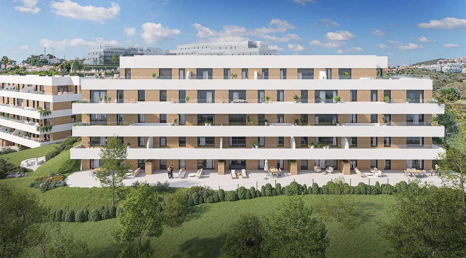 Apartment in new building Energy efficient houses overlooking the golf course in Mijas