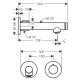 Photo Axor Uno 45112820 grinded nickel sink mixer
