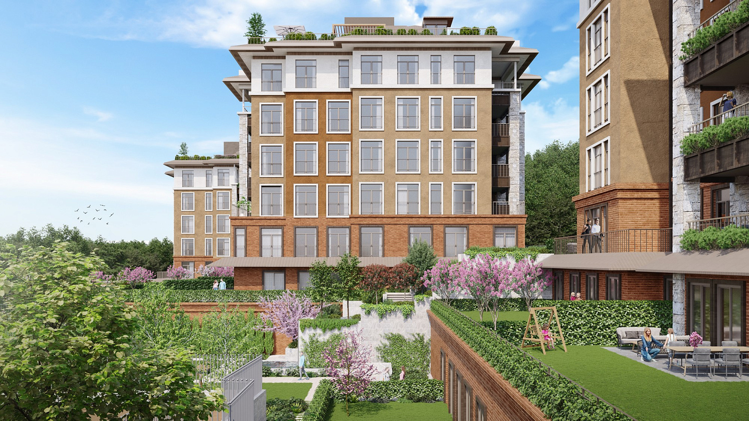 Boutique complex with design architecture