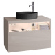 Photo Cube under the sink Keuco Stageline 80 32865180100 with backlit right cashmere