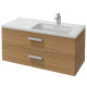 Photo Bathroom under the sink 100 cm Jacob Delafon Vox EB2076-R1-E16 walnut tree
