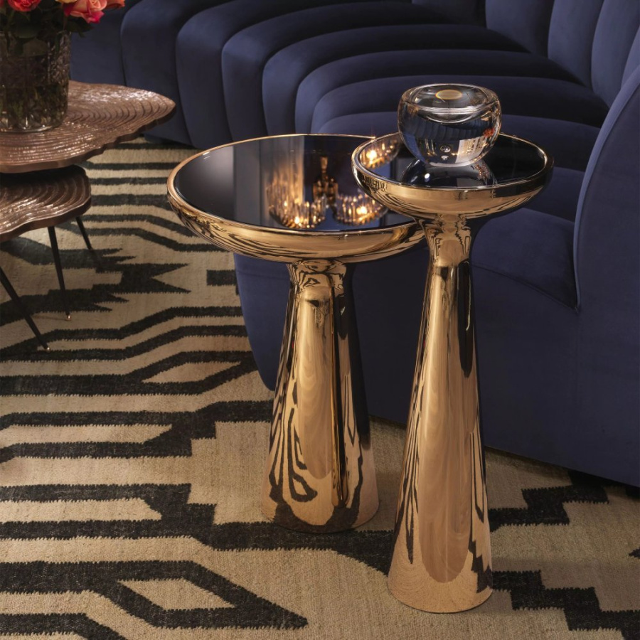 Photo Lindos High side table (golden finish)