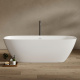 Photo Bath of artificial stone Abber Stein 165x70 AS9632 white matte