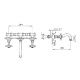 Photo Nicolazzi Dames Anglaises 1477BZ18 bronze sink mixer