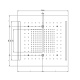 Photo Overhead panel 50x50cm for shower system Gessi Colour 57977#707 black